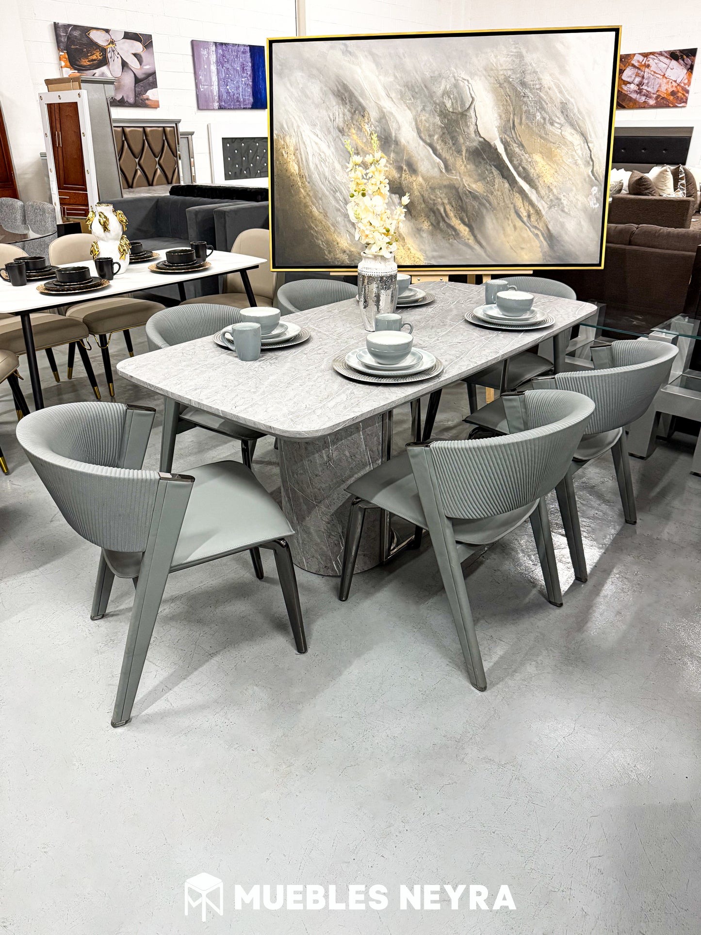 COMEDOR POMPEY CON SILLAS ZEUS