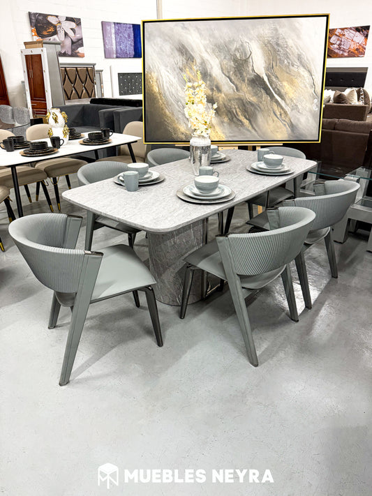 COMEDOR POMPEY CON SILLAS ZEUS